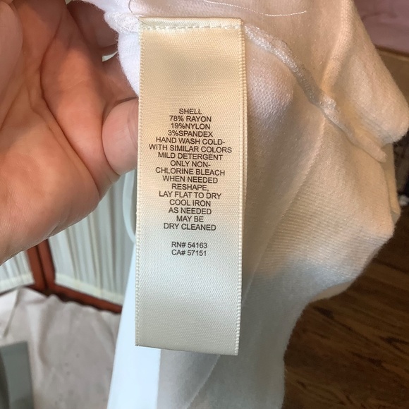 Eliza J White Bolero Knit Shrug Cardigan 3/4 Sleeve Size Medium - Picture 8 of 8